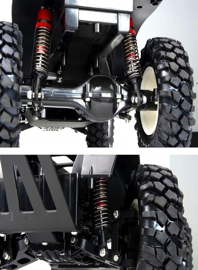 TOOMOD 1/10 70mm RC Oil filled Shock Absorbers kit for Tamiya CC01 WR-02 Axial SCX10 D90 HPI HSP 1/10 Crawler Car Buggy Car Upgrades Replace Parts (Red) - Image 3